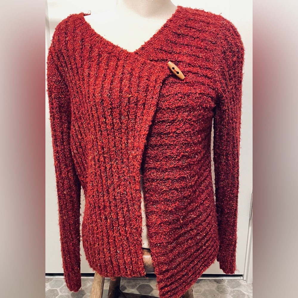 Royal Robbins Rust Sweater with Button Detail